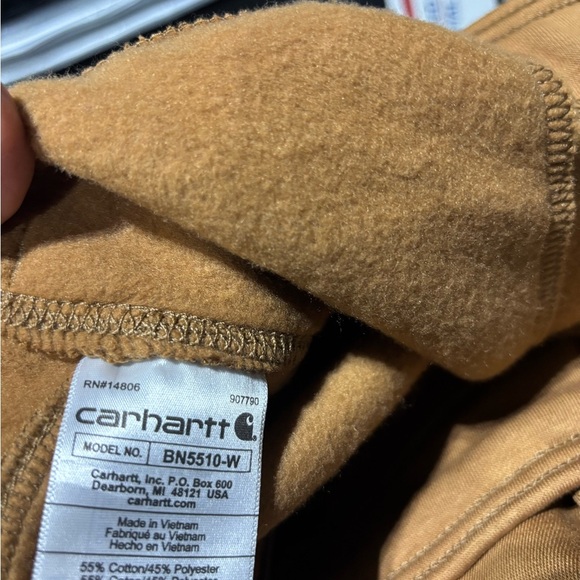 Carhartt Relaxed Fit Midrise fleece,hip pockets,back zip pocket,elastic waist - Picture 8 of 10